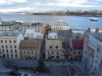 131  Vue sur le Fleuve St-Laurent et le Petit-Champlain (Fresque des Québecois) depuis le Parc Montmorency.