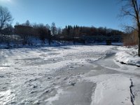 1  Mi-janvier, La Rivière St-Charles est englacée (au niveau du Pont Scott).