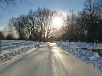 2  Dans le Parc des Plaines d'Abraham le 22 janvier, direction le kiosque Edwin Bélanger pour une séance de ski sous le soleil couchant !