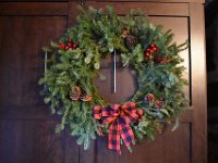 174  Couronne de Noël qui orne l'appartement !