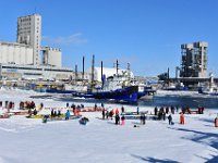 7  Au départ de la célèbre course de canot du Carnaval de Québec. Cette année, la météo est radieuse (cf. onglet "2018 - Une année à Québec Ville" pour comparaison !)
