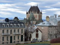 125  Le Château Frontenac depuis l'Avenue St-Denis, en contrebas de la Citadelle.