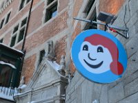 19  Bonhomme, sur les murs du Château Frontenac.
