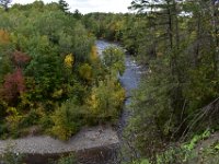 88  Le sentier s'élève au-dessus de la Rivière et offre de jolis points de vue sur ses méandres. La rivière comporte sur cette section de nombreuses zones d'érosion et des barres de pointe ("plages" comme en face).