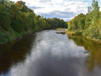 90  Au niveau de l'estacade Lebourgneuf, belle lumiosité de fin d'après-midi d'automne sur la Rivière St-Charles.