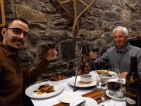 191  Au restaurant autochtone huron-wendat Sagamité, rue St-Louis, dégustation d'une "Yatista" ou potence de trois gibiers (cerf, wapiti, bison) :)