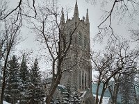 5  L'Eglise St-Dominique, début Février, dans une belle ambiance hivernale.