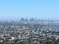 20  Vue depuis Griffith Observatory sur la ville avec le Downtown (tout petit à l'échelle de la ville !)