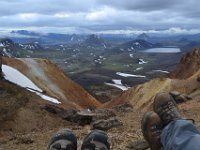 13  Pique-nique avant d'entamer la descente vers le lac d'Alftavatn, notre point d'arrivée de la journée !