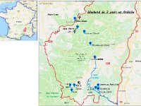 Carte  Itinéraire du weekend !