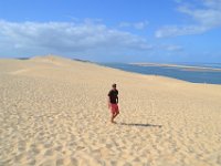 5  La Dune du Pilat est la plus haute dune d'Europe, avec ses 100 à 115m de haut selon les années. Elle se déplace de 1 à 5m par an vers l'est et recouvre peu à peu la forêt, poussée par les vents dominants et les marées !