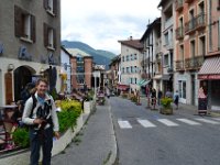 1  Nous décidons de terminer la randonnée à Ceillac et de rejoinde Guillestre en auto-stop : ici, dans le centre de Guillestre