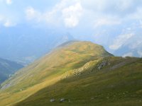 6  Dans la vallée, derrière nous, Courmayeur.
