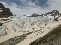 6  Départ après un pique-nique pour l'école de glace sur le Glacier Blanc.