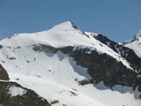 21  Vue depuis le Refuge des Ecrins sur le Pic du Glacier d'Arsine, d'où nous venons !