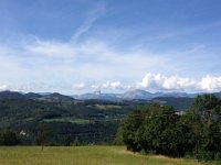 12  Retour sur Gap après avoir pris la route de Chantelouve depuis Bourg d'Oisans. Vue sur le Mont Aiguille et le Vercors depuis la route du Lac du Sautet.