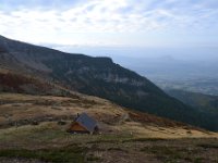 6  Vue sur la vallée du Champsaur et la nouvelle cabane du berger.
