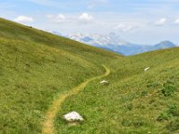 24  Le sentier de retour emprunte le GR de Pays du Tour du Dévoluy pour redescendre sur le flanc opposé.