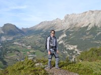 8  Début du panorama de la Crête des Baumes sur les Aiguilles du Dévoluy (à gauche) et côté Col du Noyer à droite.
