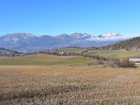 6  Les crêtes reliant Charance à Gleize jusqu'au Pic de l'Aiguille tout à droitre, avec en arrière plan le pic de Bure.