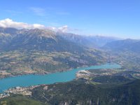 10  Vue côté est, à partir du pont de Savines-le-Lac jusqu'à Embrun.