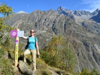 5  Entrée dans le Parc national des Ecrins ! Au fond, l'Olan.