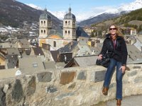10  Vue sur Briançon et sa cathédrale, depuis les fortifications au-dessus de la ville