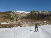2  19 Février - Ski de fond à Cervières - Les Laus, montée depuis le village de Cervières jusqu'à la station.