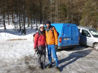 5  20 Février - Rendez-vous avec notre super guide Nicolas Draperi pour un départ depuis la station de Ceillac direction la "Cascade du Y" pour une belle initiation :)